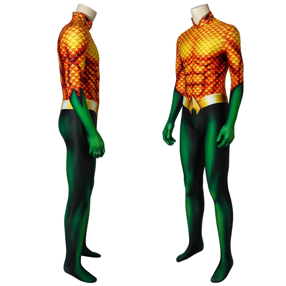 Aquaman Arthur Curry 3D Cosplay Jumpsuit