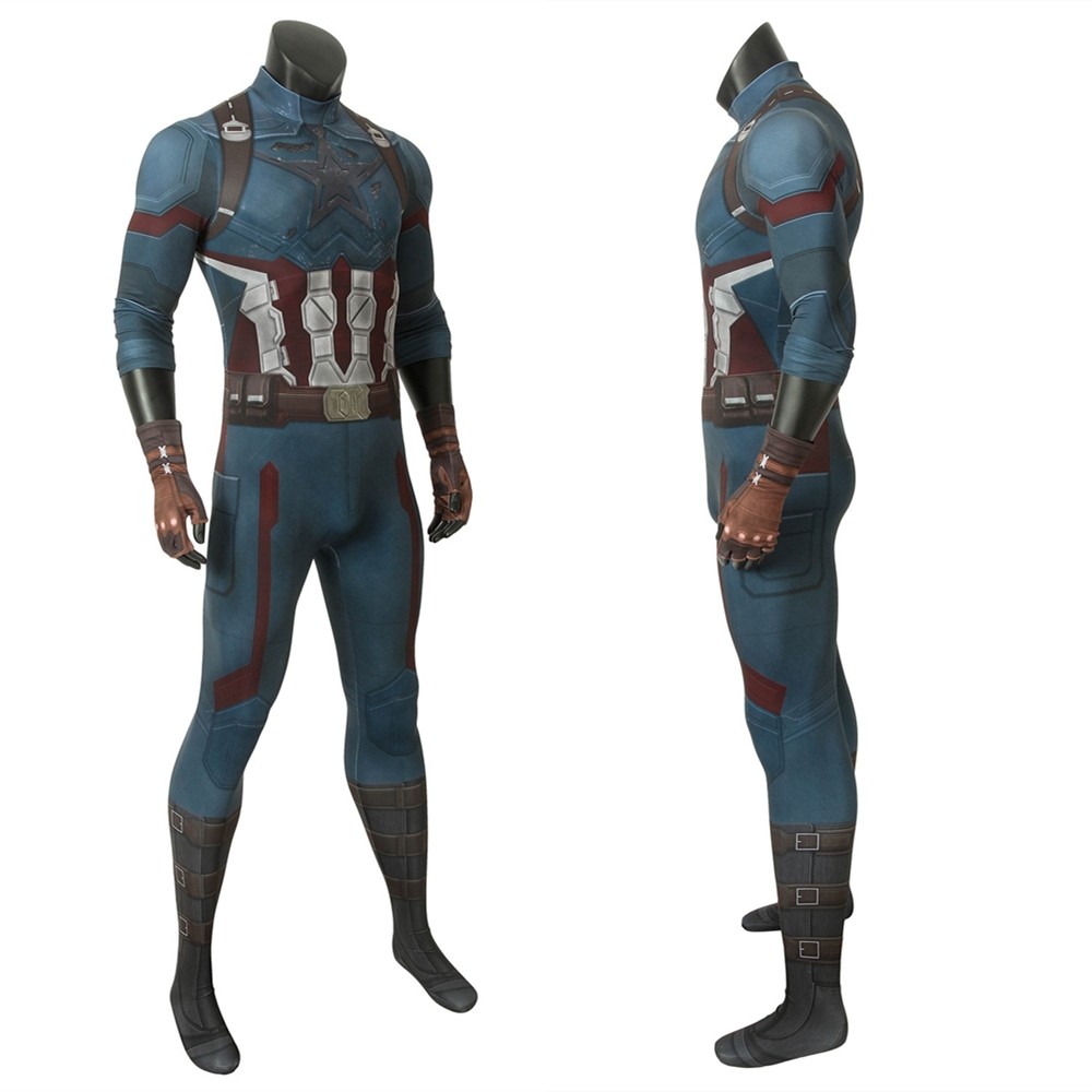 Avengers 3 Infinity War Captain America 3D Jumpsuit