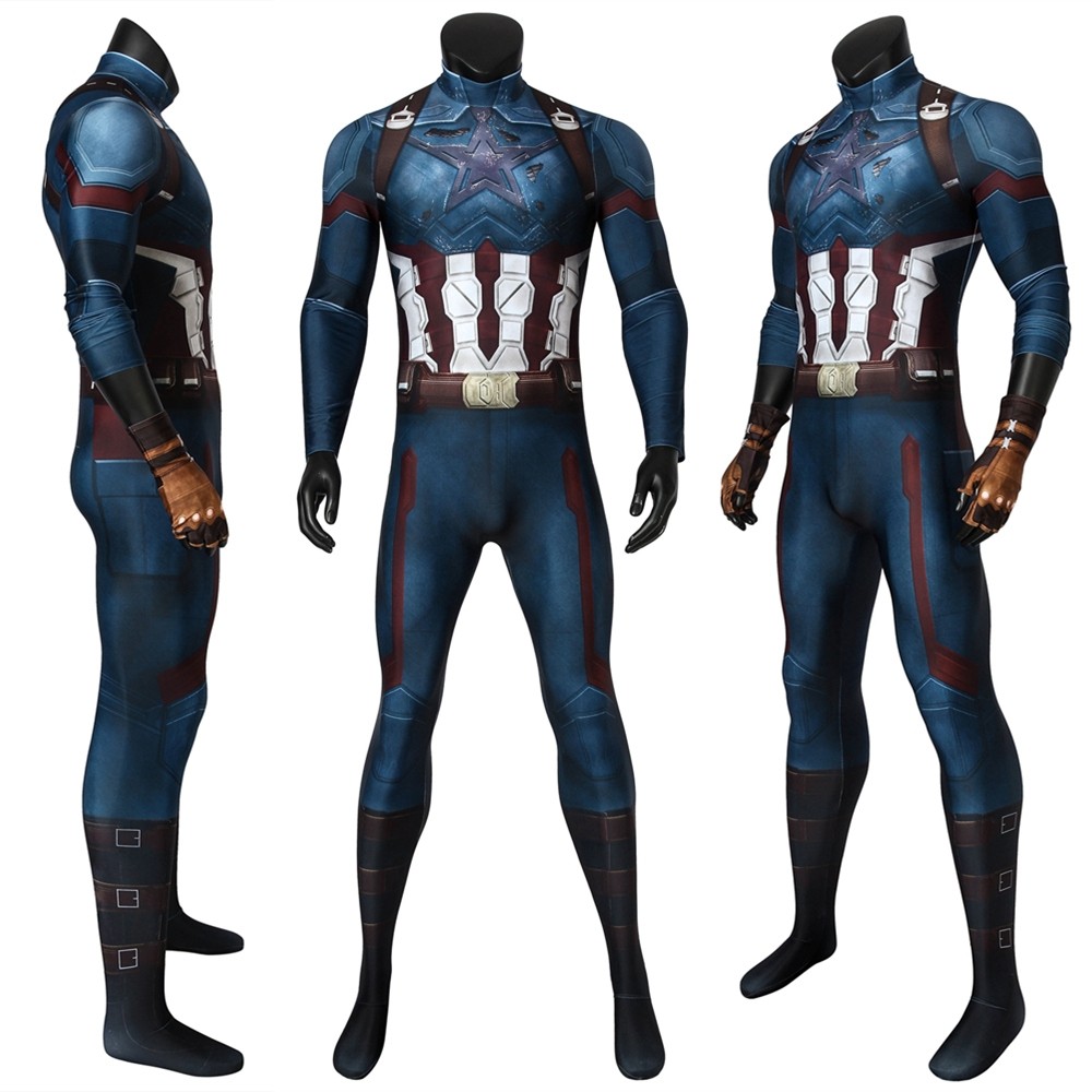 Avengers Infinity War Captain America 3D Jumpsuit