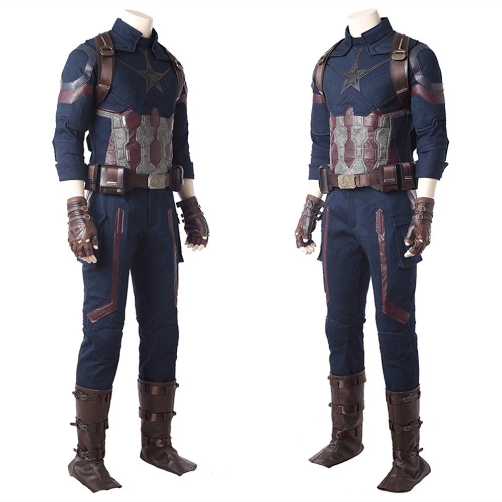 Avengers Infinity War Captain America Cosplay Costume Deluxe