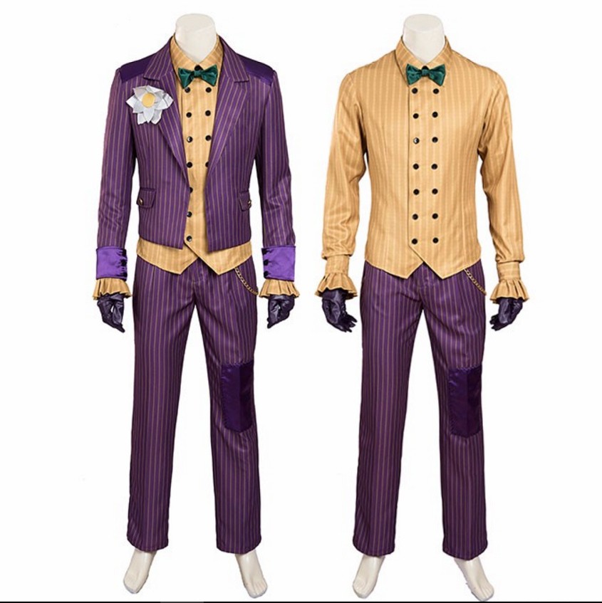 Arkham Asylum Joker Cosplay Costumes