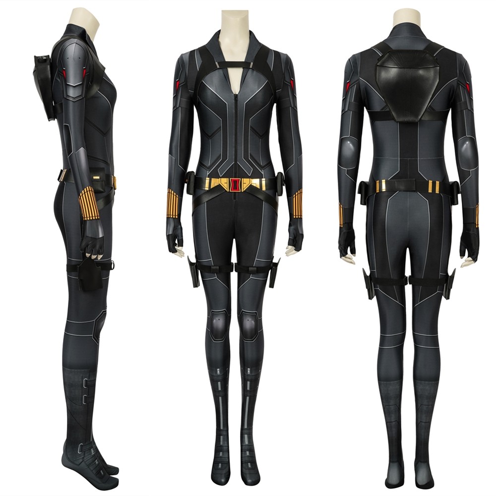 Black Widow Natasha Romanoff Black 3D Jumpsuit