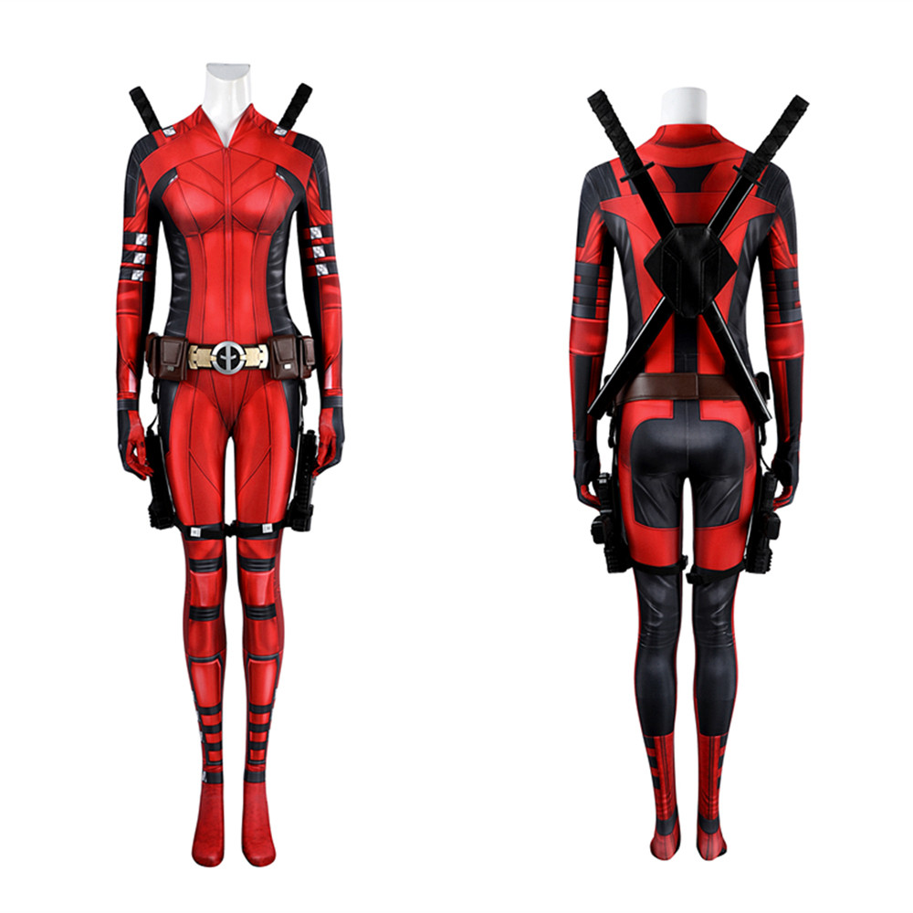 Deadpool 3 Lady Deadpool Deluxe Cosplay Jumpsuit