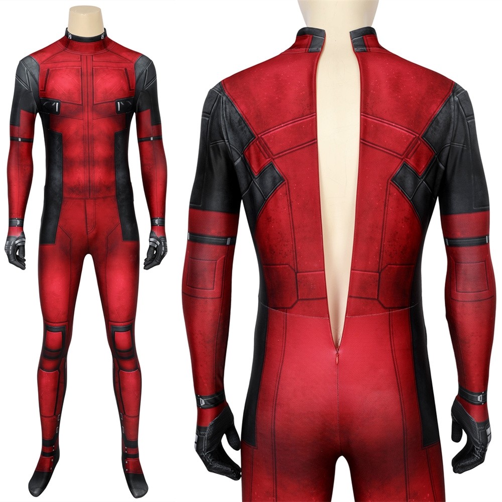 Deadpool Wade Wilson 3D Zentai Jumpsuit