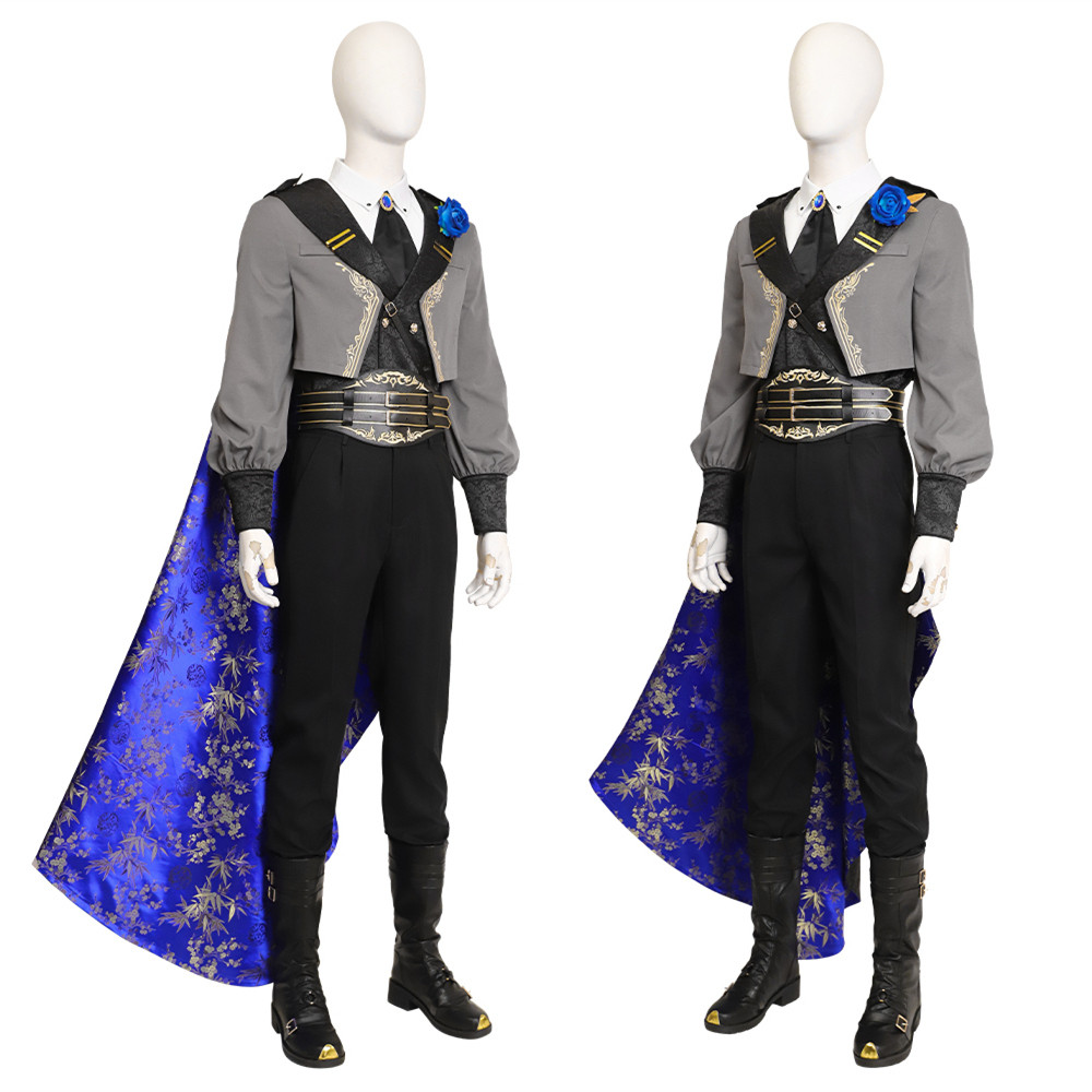 Final Fantasy 7 Sephiroth Blue Rose Night Cosplay Costume
