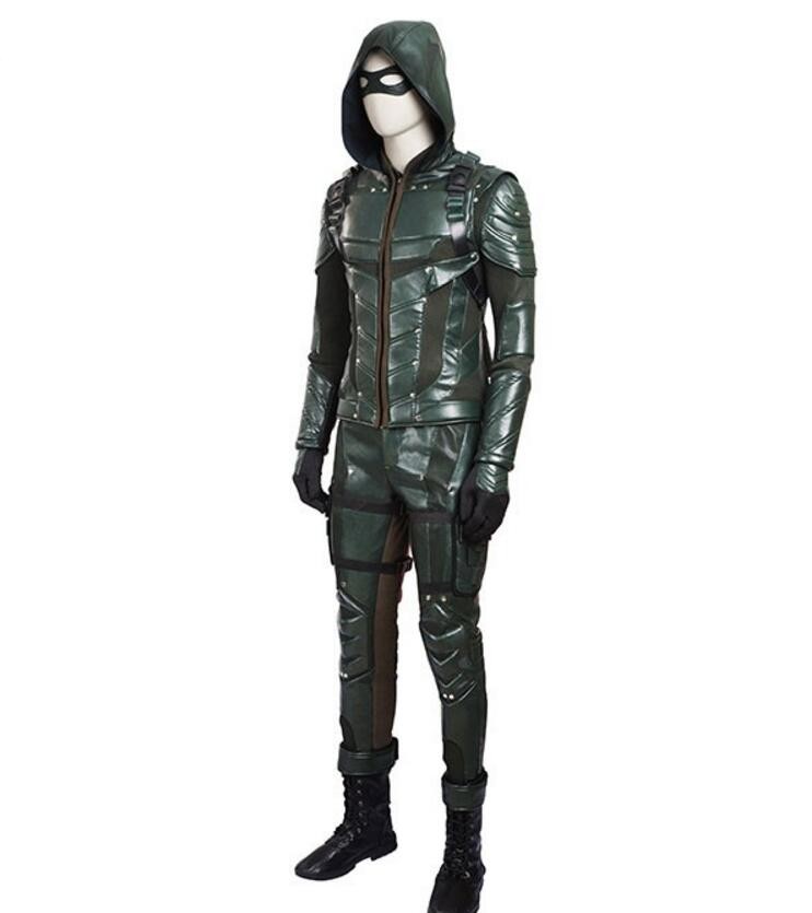 Arrow Season 5 Oliver Queen Cosplay Costume Outfit