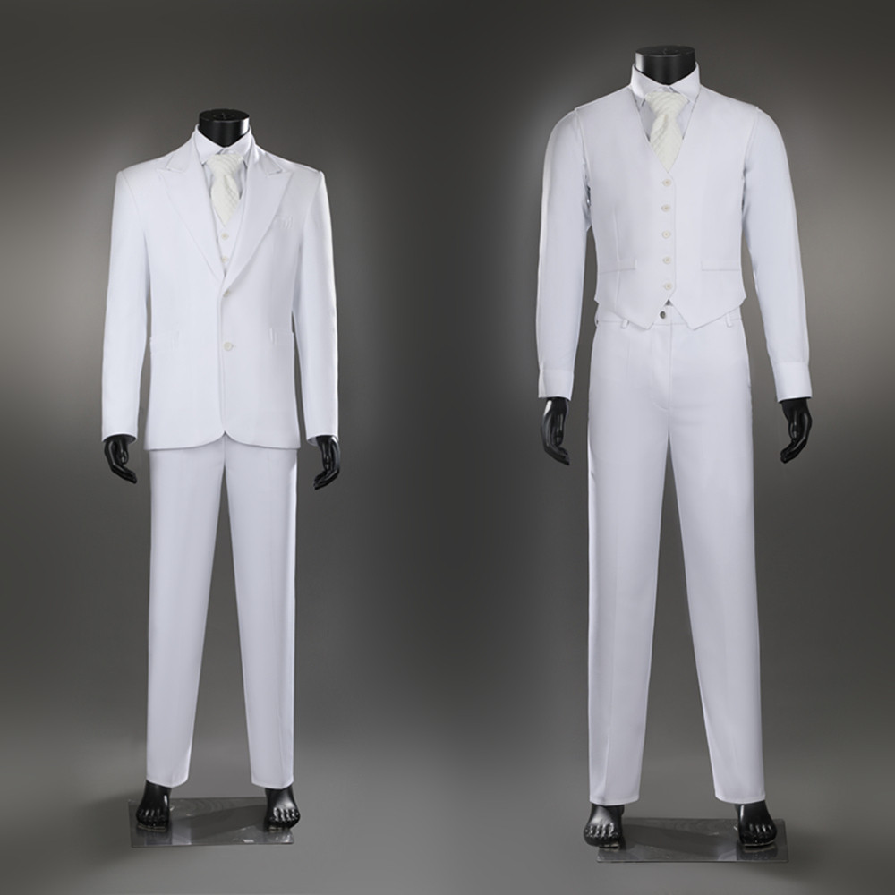 Joker: Folie à Deux Arthur Fleck White Suit Cosplay Costume