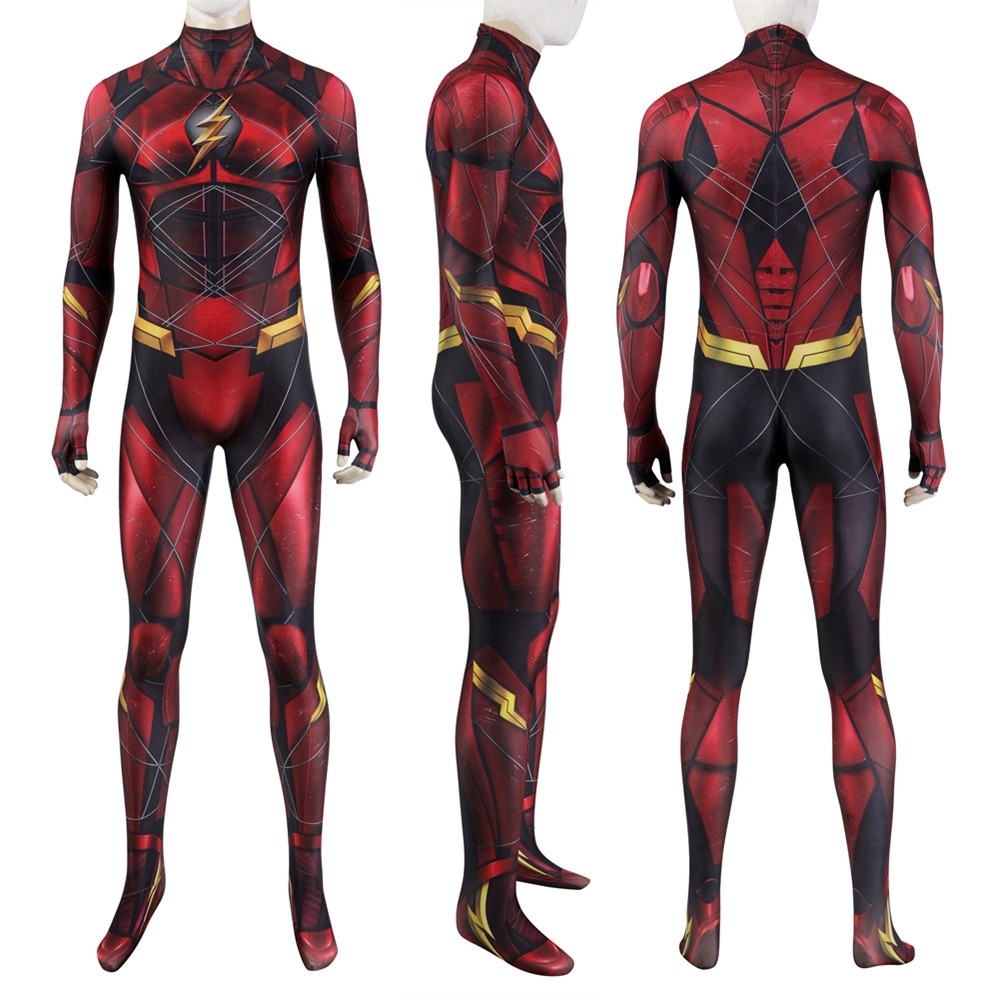 Justice League Barry Allen The Flash Cosplay Jumpsuit