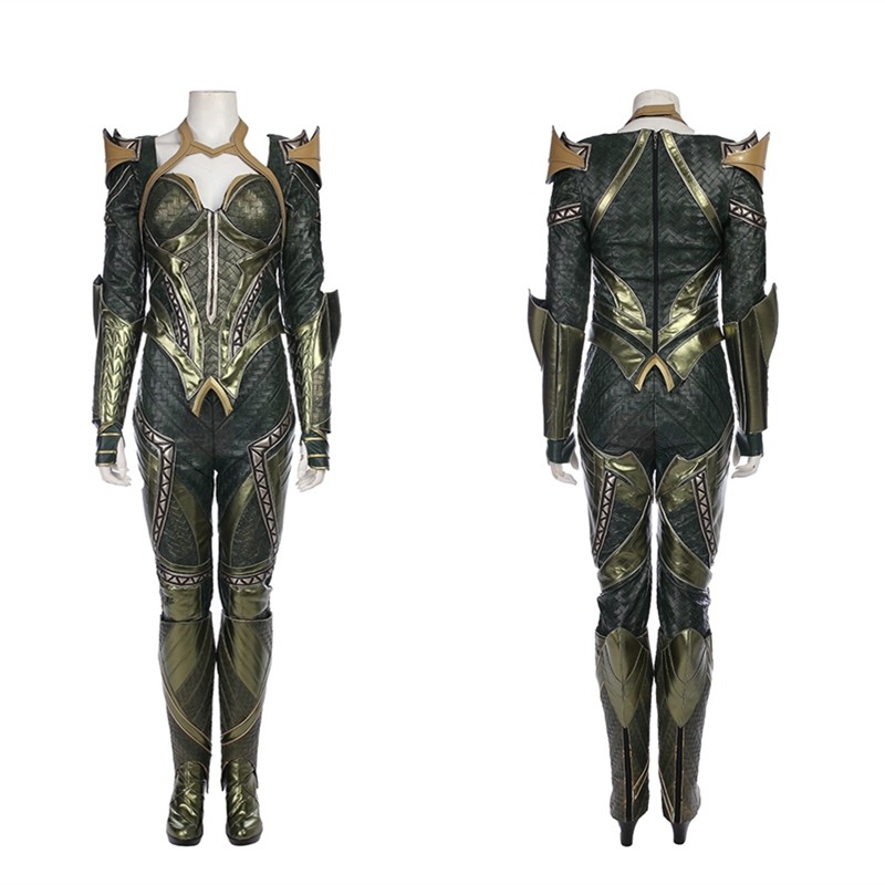 Justice League Mera Cosplay Costume Deluxe Outfit