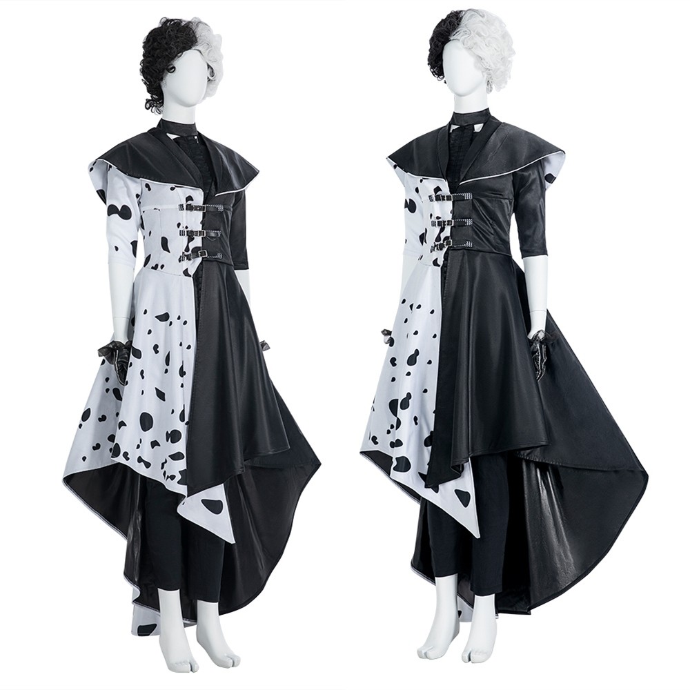 Movie Cruella de Vil Cruella Cosplay Costume