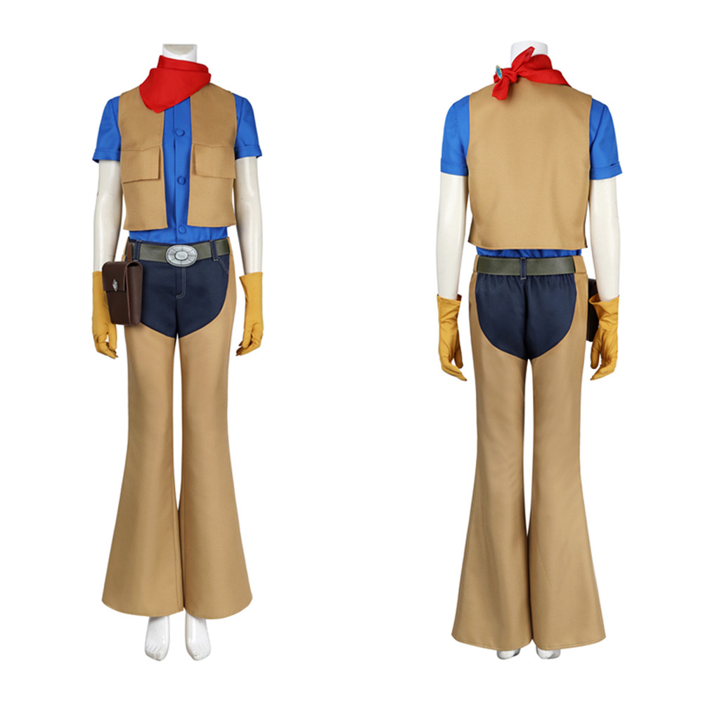 Princess Peach Showtime Cowboy Peach Cosplay Costume