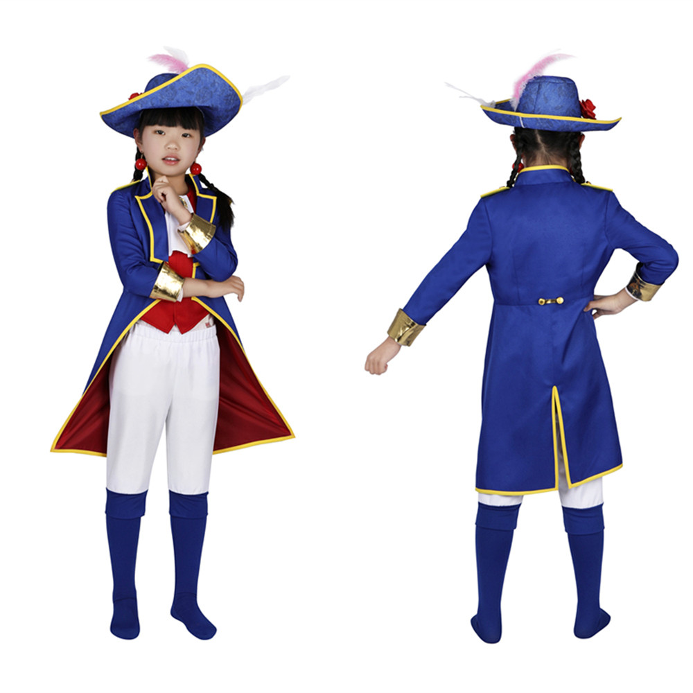 Princess Peach Showtime Fencer Peach Kids Cosplay Costume