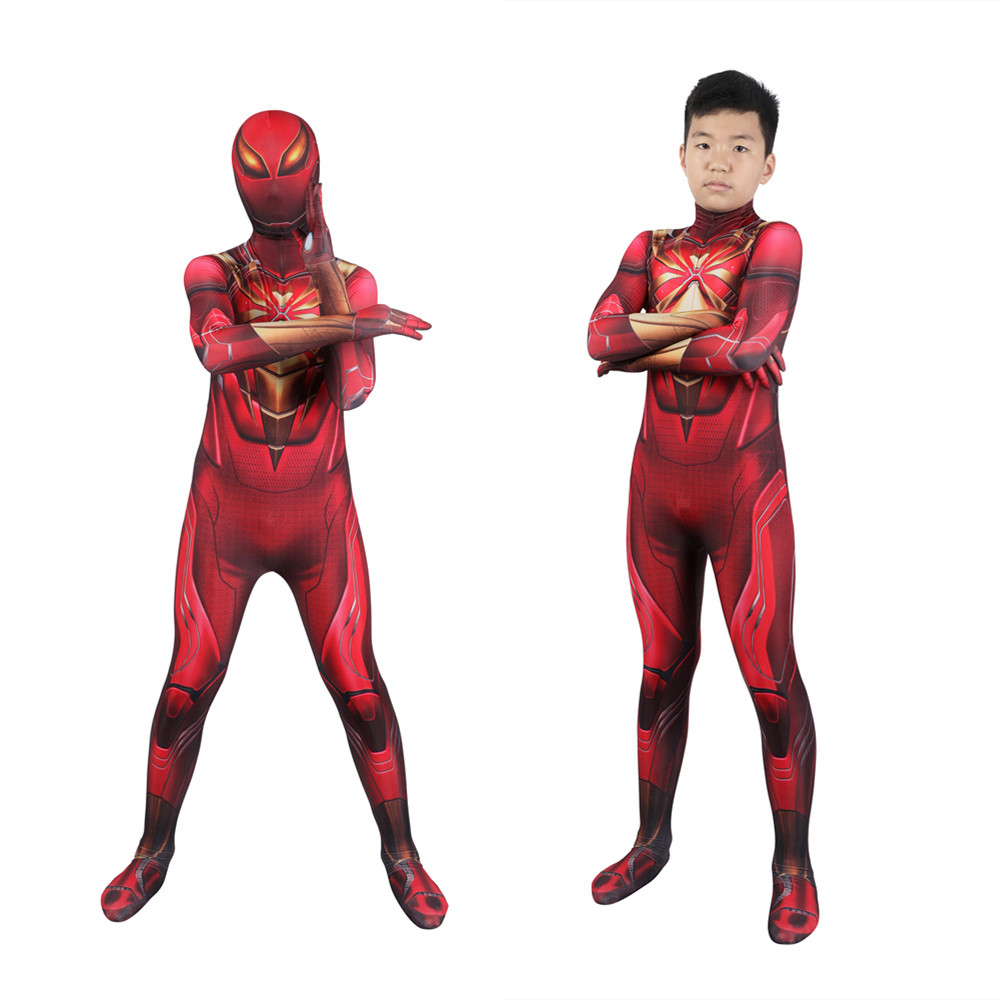 PS5 Marvel's Spider-Man Iron Spider Armor Kids Jumpsuit