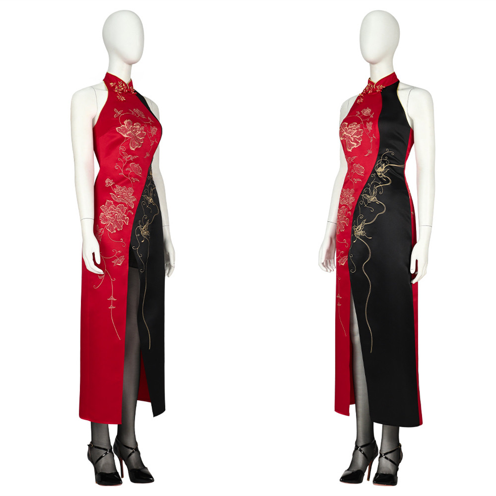 Resident Evil 4 Remake Ada Wong Cheongsam Cosplay Costume