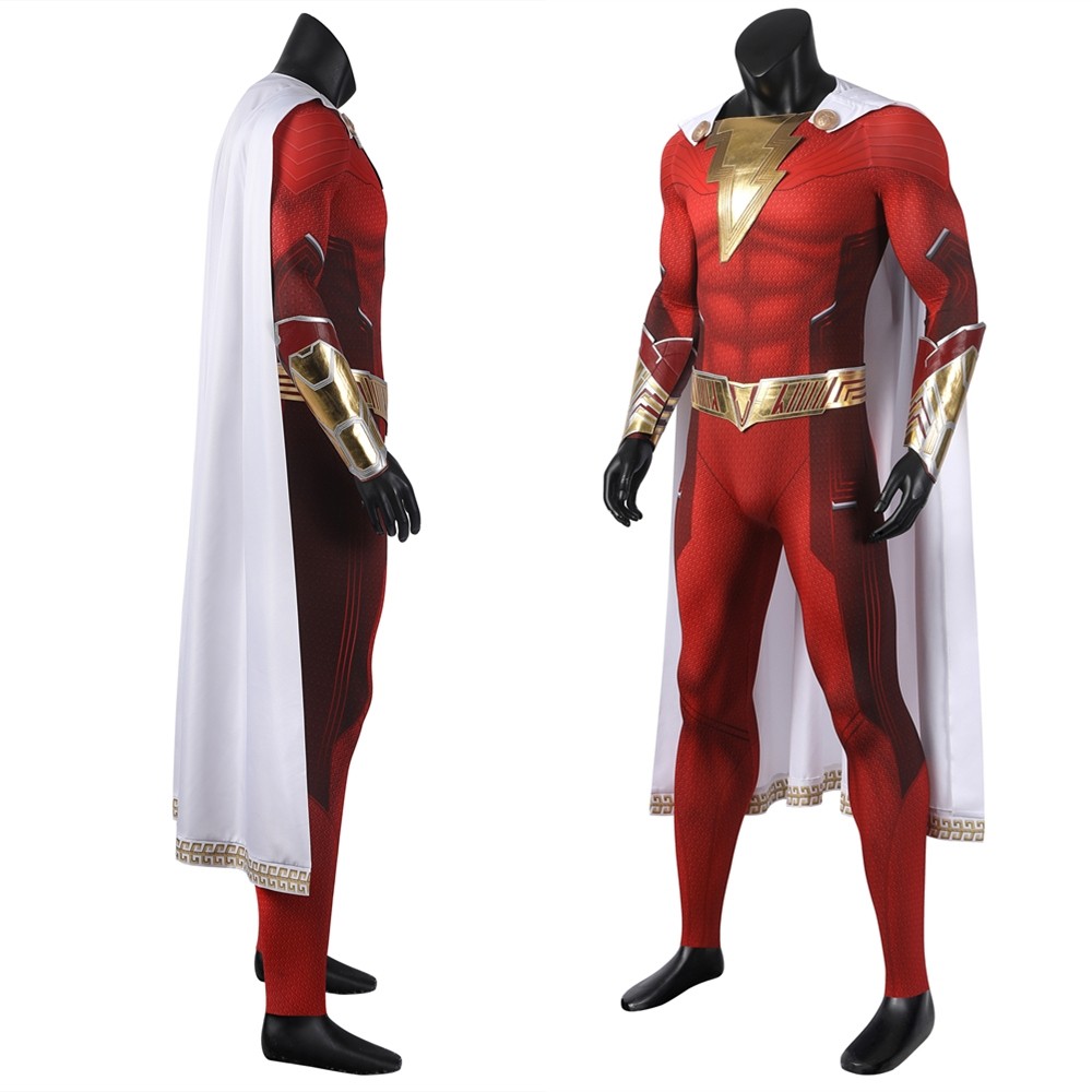 Shazam Fury of the Gods Billy Batson Shazam Cosplay Costume