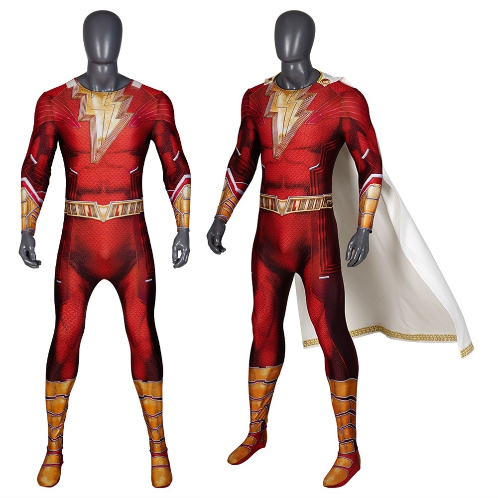 Shazam Fury of the Gods Shazam Cosplay Jumpsuit