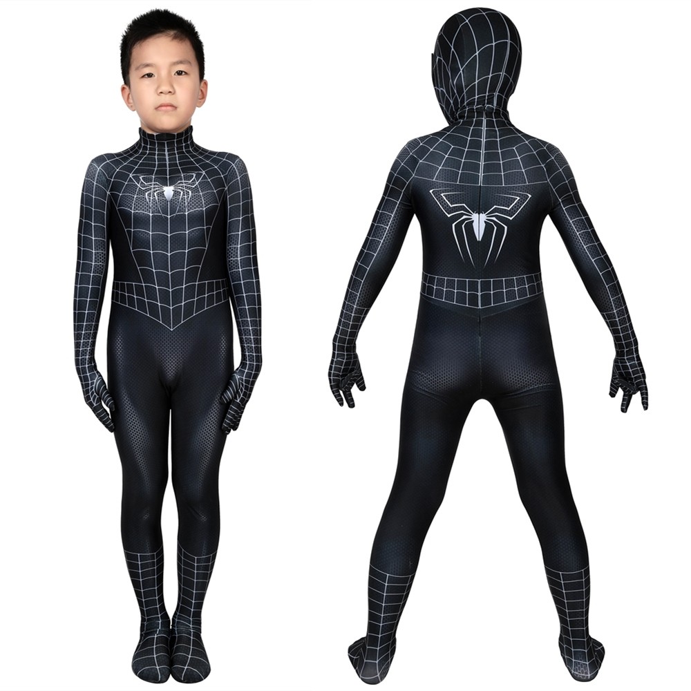 Spider-Man 3 Eddie Brock Venom Kids 3D Jumpsuit