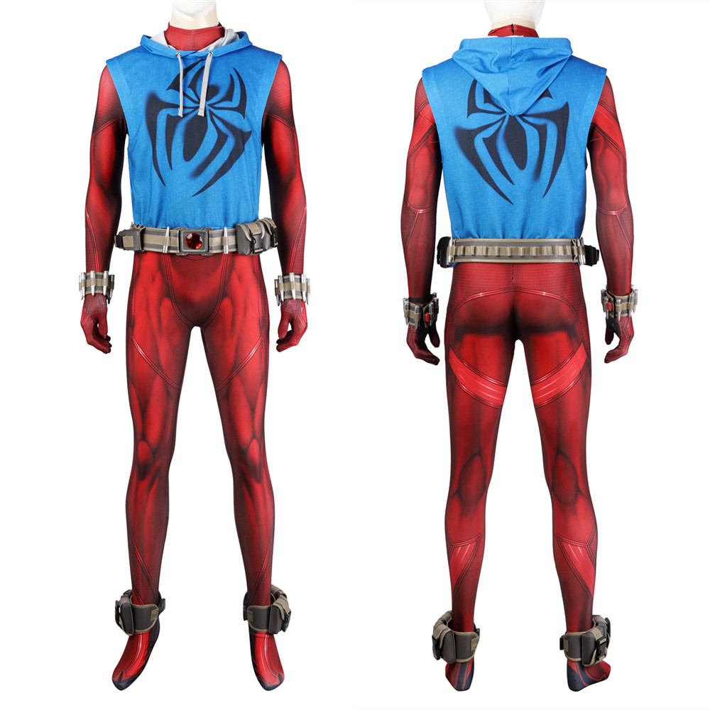 Spider-Man Across The Spider-Verse Scarlet Spider Ben Reilly Jumpsuit