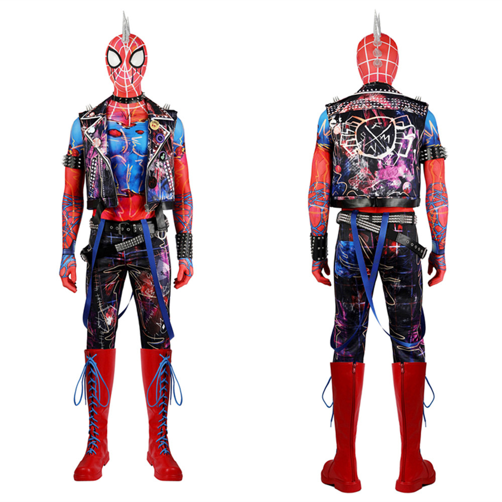 Spider-Man Spider-Punk Hobart Hobie Brown Cosplay Costume