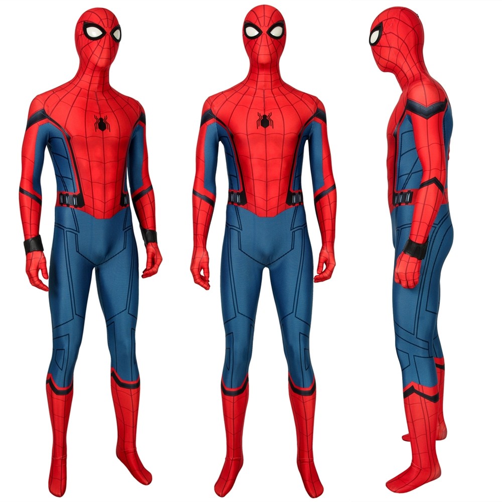 Spider-Man Far From Home Peter Parker 3D Zentai Jumpsuit Fullset