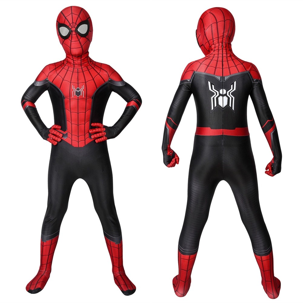 Spider-Man Far From Home Spider-Man Kids 3D Zentai Jumpsuit