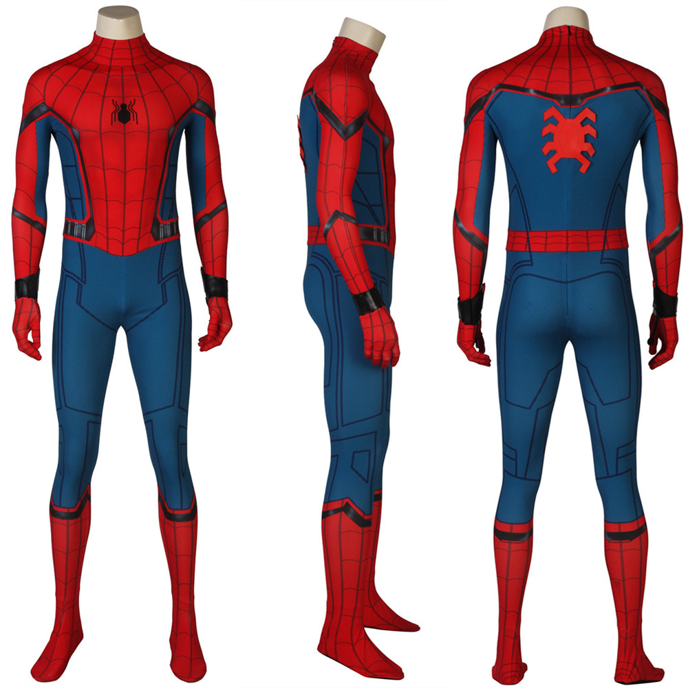 Spider-Man Homecoming Spiderman Peter Jumpsuit 3D Zentai