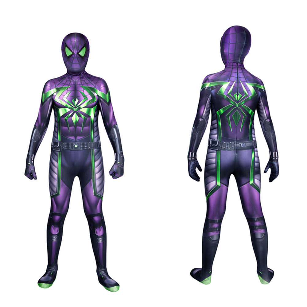 Spider-Man Miles Morales Purple Reign Suit Kids Jumpsuit
