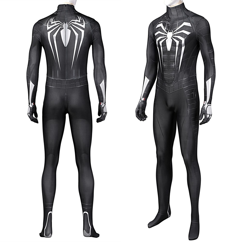 Spider-Man Miles Morales Symbiote Black Suit Jumpsuit