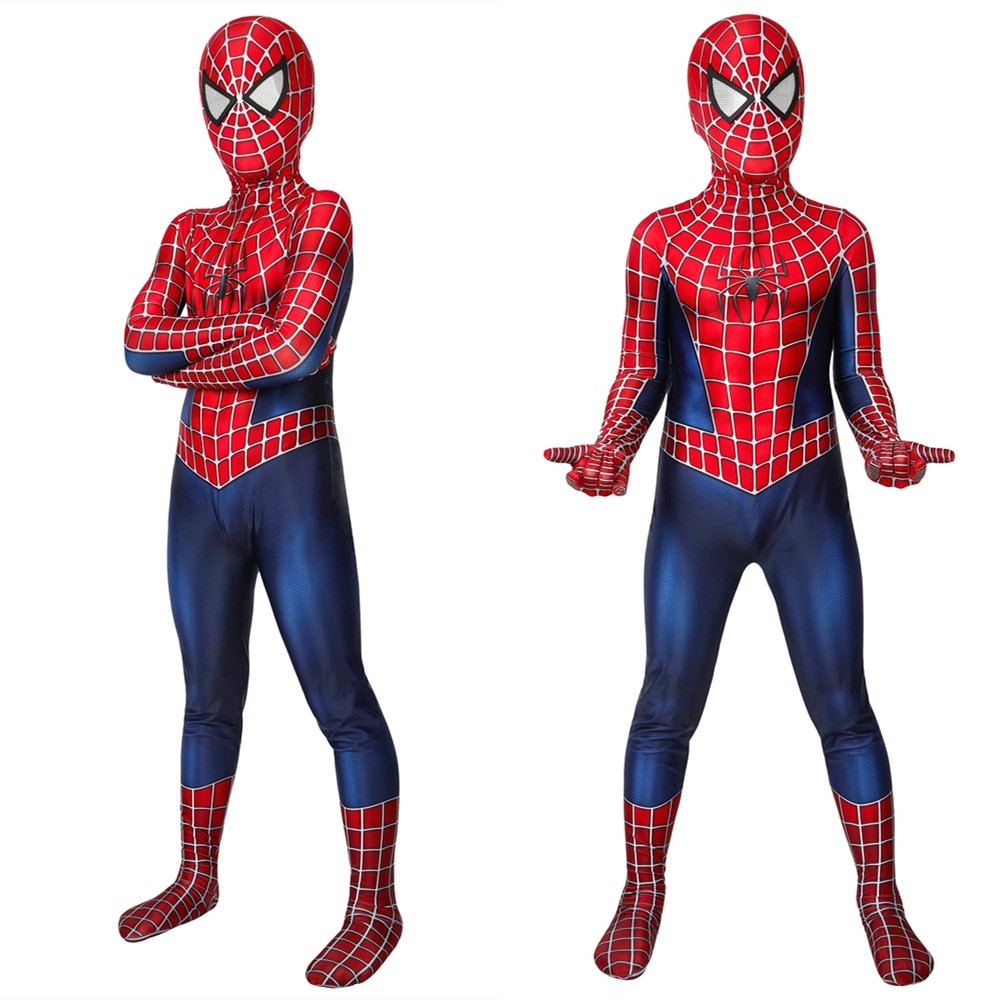 Spider-Man Peter Parker Kids 3D Jumpsuit Zentai