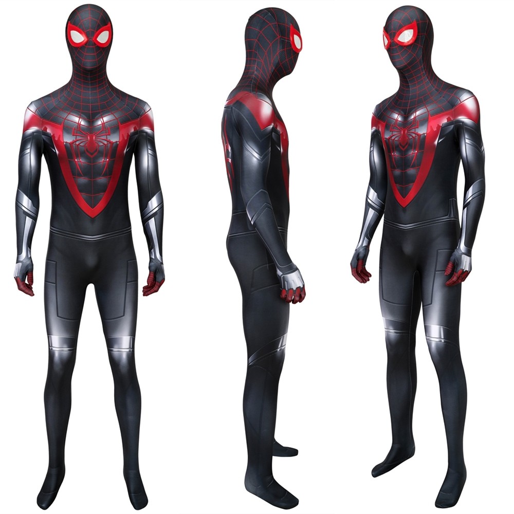 Spider-Man PS5 Miles Morales 3D Zentai Jumpsuit