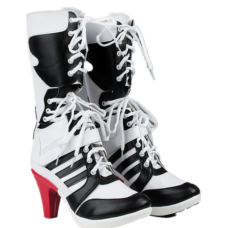 Suicide Squad Harley Quinn Cosplay Shoes Boots