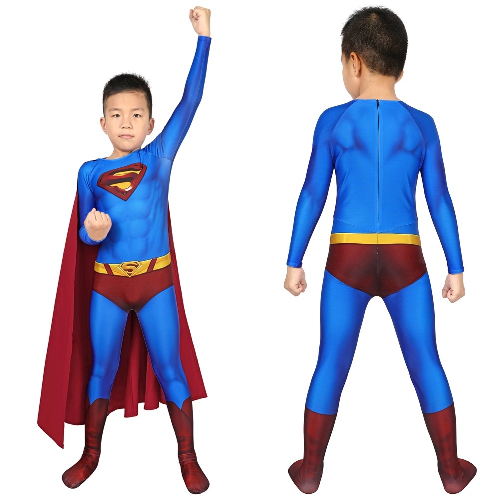 Superman Returns Superman Clark Kent Kids 3D Jumpsuit