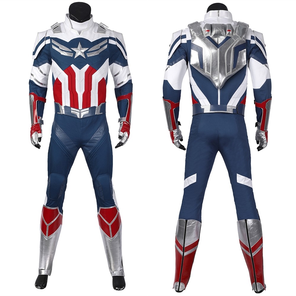 The Falcon and the Winter Soldier New Captain America Cosplay Costume