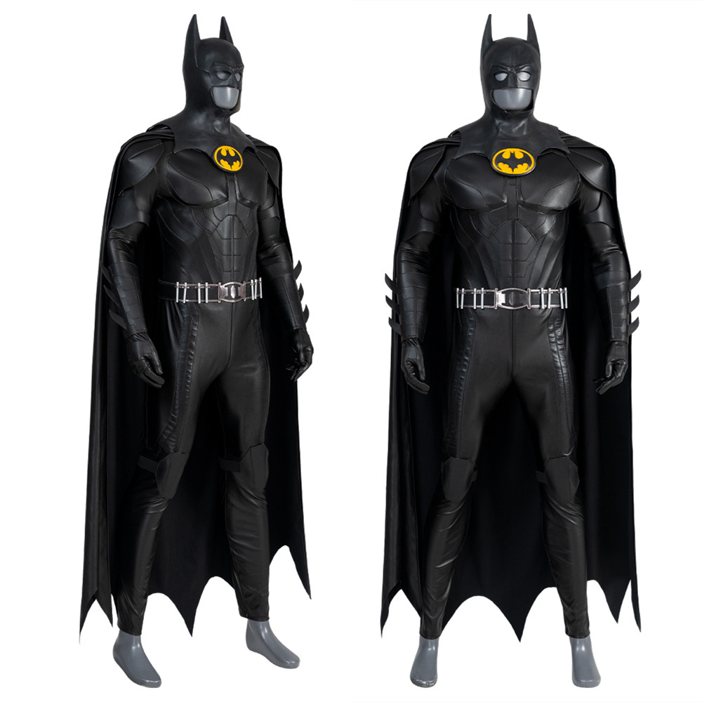 The Flash Bruce Wayne Michael Keaton Batman Cosplay Costume