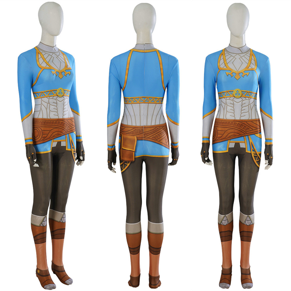 The Legend of Zelda Princess Zelda Cosplay Jumpsuit with Cloak