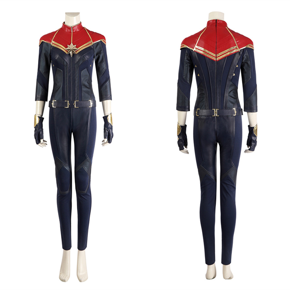 The Marvels Captain Marvel Carol Danvers Cosplay Jumpsuit