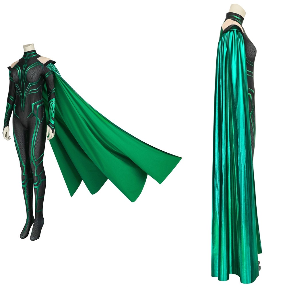 Thor 3 Ragnarok Hela 3D Zentai Jumpsuit