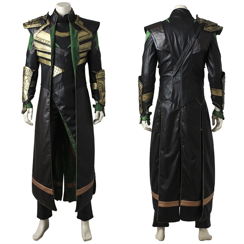 Thor The Dark World Loki Cosplay Costume Deluxe Version