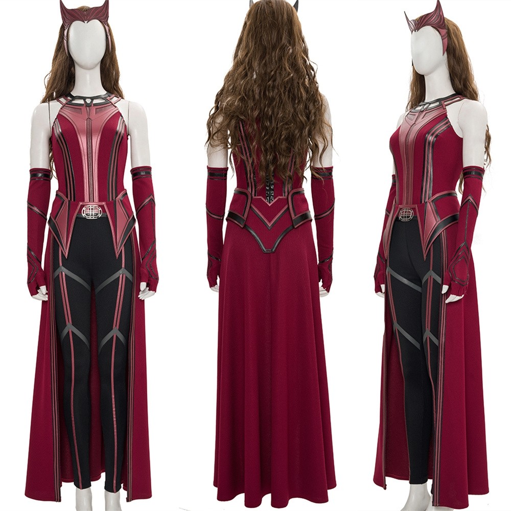 WandaVision Scarlet Witch Wanda Cosplay Costume Deluxe