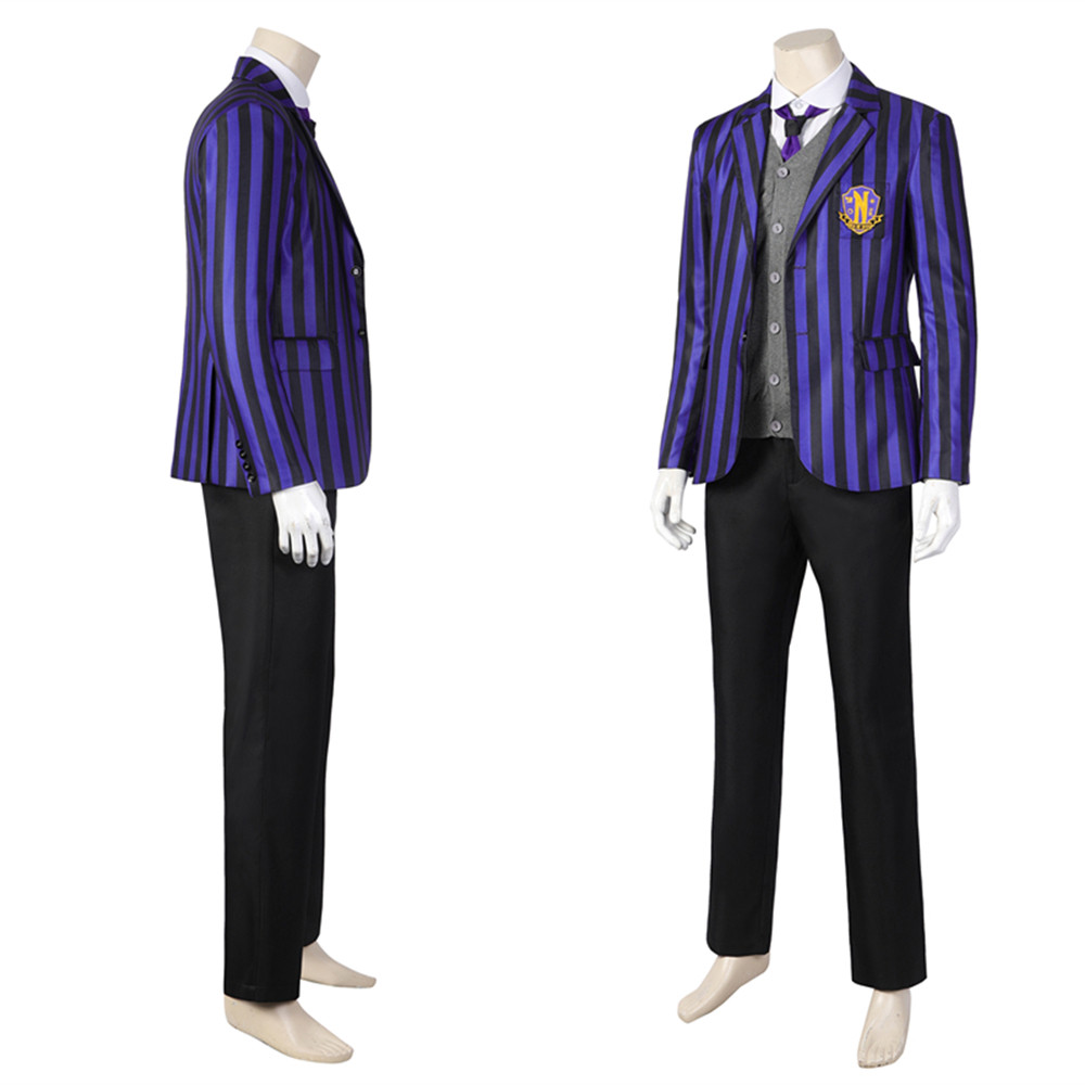 Wednesday The Addams Family Nevermore Academy Eugene Otinger Cosplay Costume