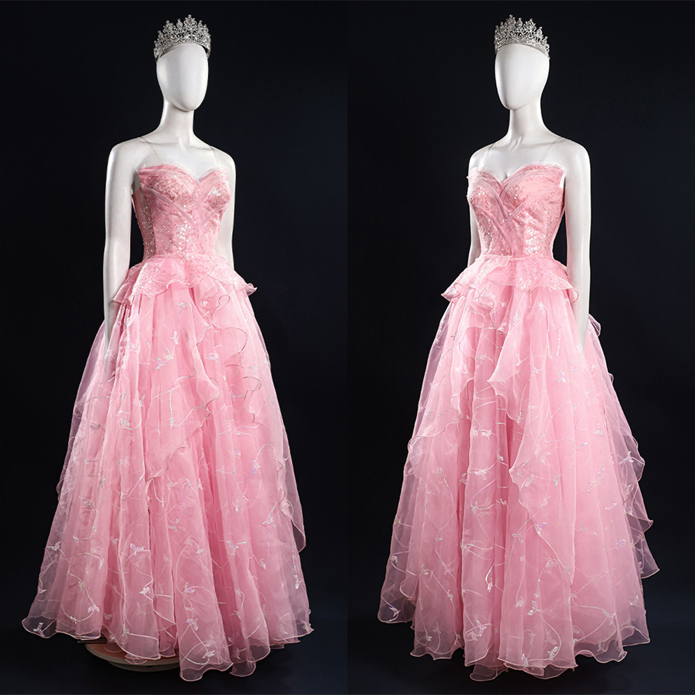 Wicked Glinda Cosplay Costume Deluxe Dress