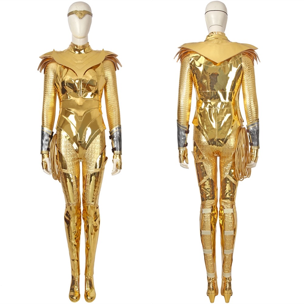 Wonder Woman 1984 Diana Prince Cosplay Costume Golden Suit