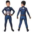 Avengers: Endgame Captain America Kids 3D Zentai Jumpsuit