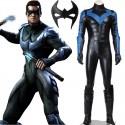 Arkham City Nightwing Cosplay Costumes Outfit