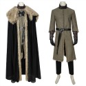 Game of Thrones 8 Jon Snow Cosplay Costume Deluxe Version