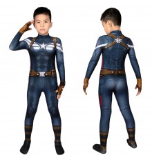 Captain America 2: The Winter Soldier Steve Rogers Kids 3D Jumpsuit