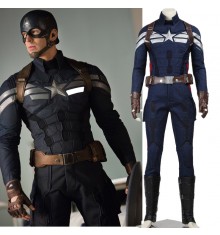 Captain America 2 Steve Rogers Cosplay Costume Deluxe Version