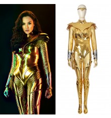 Wonder Woman 1984 Diana Prince Cosplay Costume Golden Suit