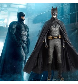 2017 Justice League Batman Cosplay Costume Deluxe Outfit Full Set