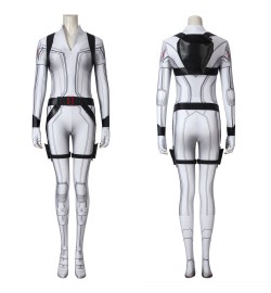 Black Widow Natasha Romanoff White 3D Jumpsuit